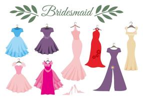 Free Wedding Dress Bridesmaid Vector