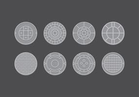 Manhole Flat Free Vector