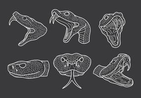 Iconos de la serpiente de cascabel gratis