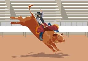 Desempeño de Bull Rider vector