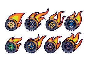 Burnout Wheel Vector Pack