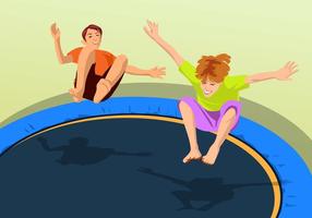 Bouncing On A Trampoline vector