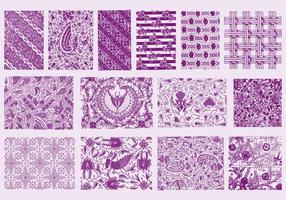 Purple Toile Textures vector