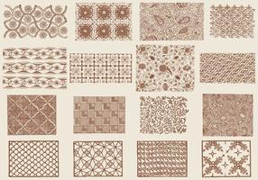 Brown Toile Textures vector