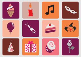 Birthday Sweet 16 Icon vector