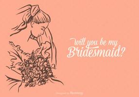 Free Vector Will You Be My Bridesmaid