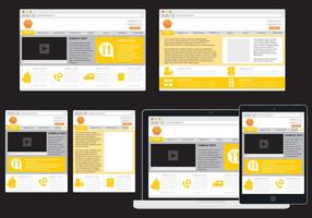 Food Adaptive Web vector