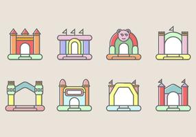 Bounce House Icon vector