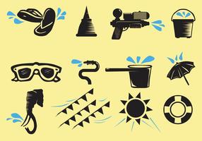 Songkran Icon vector