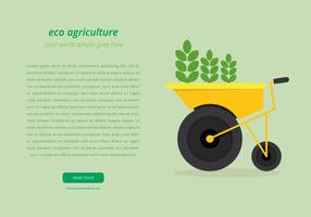 Agro Webpage Template vector