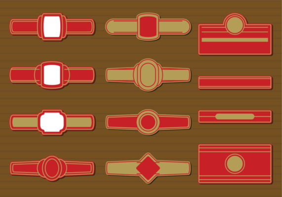 Cigar Label Vector