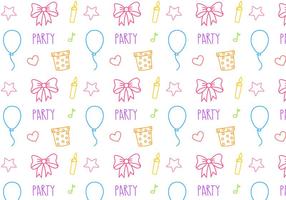 Free Birthday Party Pattern Vector