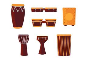 Tambores africanos vector