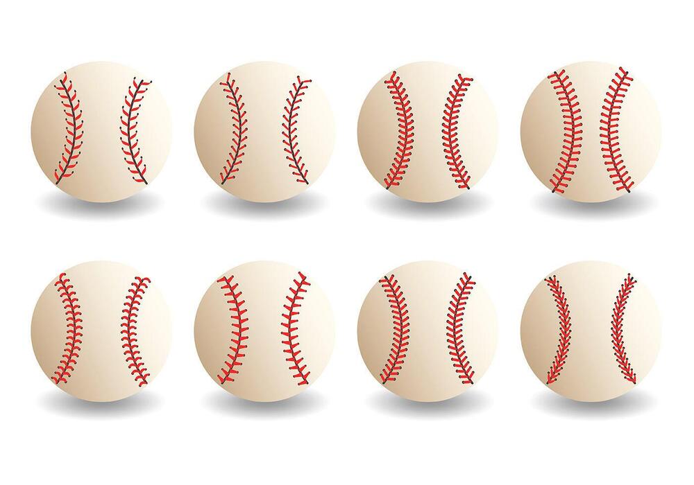 Softball Laces Vector Art, Icons, and Graphics for Free Download
