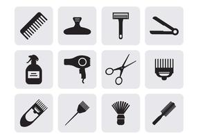 Hairdressing Icons Vector