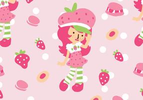 Strawberry Shortcake Pattern vector