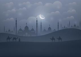 Background Of Arabian Nights  vector