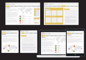 Web Adaptativa Minimalista vector