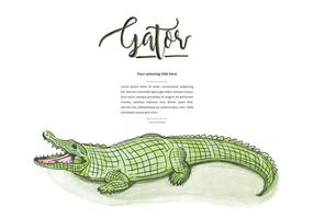 Free Gator Background vector