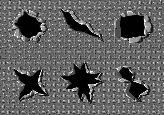 Metal Tear Free Vector