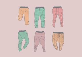 Sweatpants Motif Vector