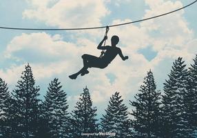 Free Zipline Vector Background