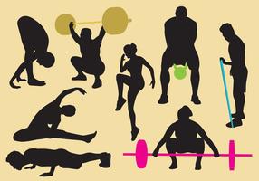 Exercise And Gym Silhouettes