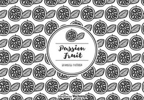 Free Vector Passion Fruit Pattern