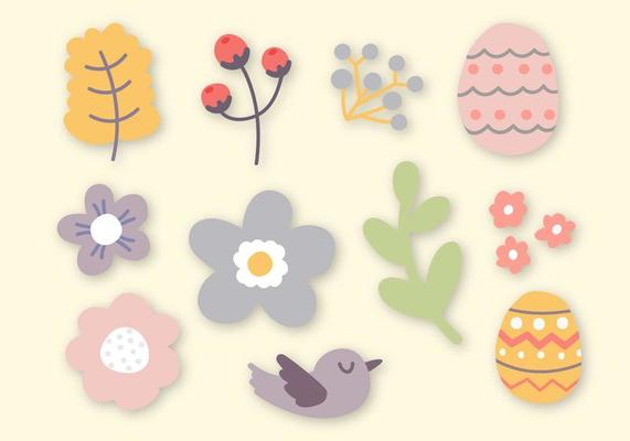 Free Easter Elements Vector
