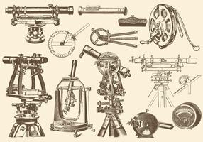 Sepia Precision instruments vector