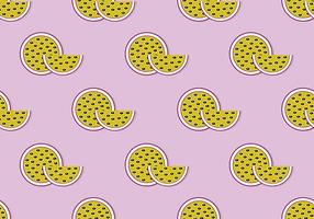 Pink Passion Fruit Vector Pattern