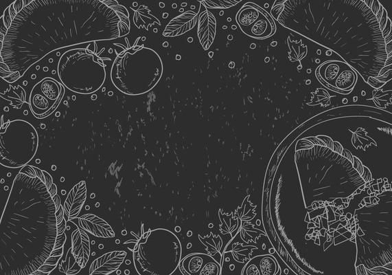 Empanadas Drawn Illustration