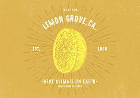Retro Lemon Design vector
