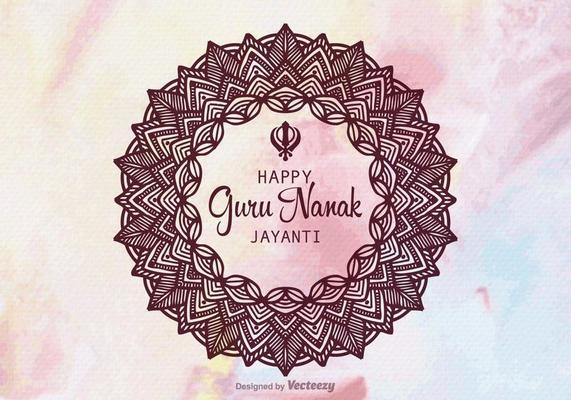 Free Guru Nanak Jayanti Vector Design