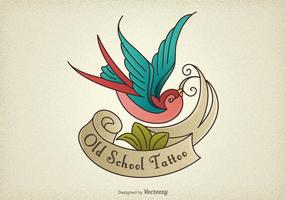 Old School Tattoo Swallow Vector