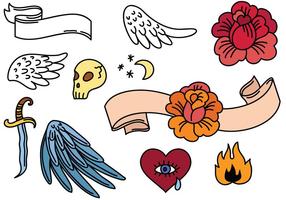 Free Simple Tattoos Vectors