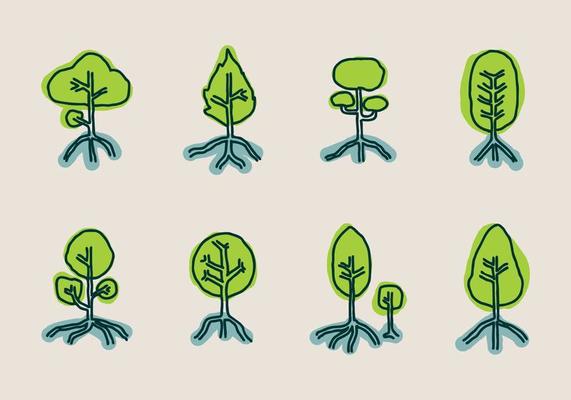 Mangrove Vector Icon