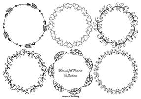 Hand Drawn Decorative Frame Collection vector