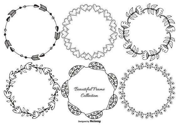 Hand Drawn Decorative Frame Collection