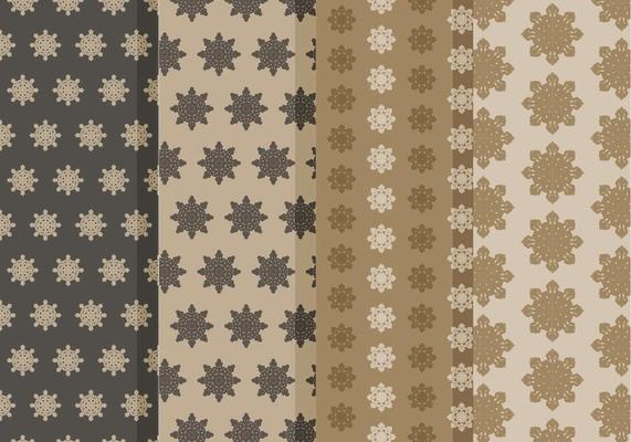 Vector Snowflakes Patterns