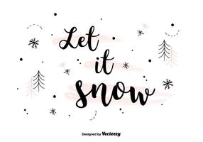 Let It Snow Background Vector