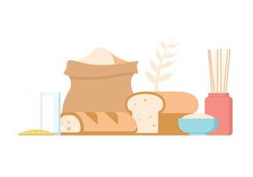 Oats Food Vector Icons