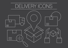 Free Delivery Icons vector