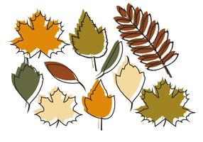 Vector hojas de otoño