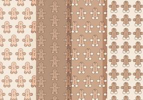 Vector Gingerbread Man Patterns