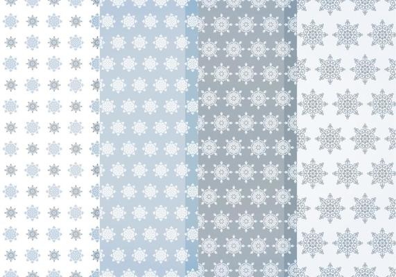 Vector Snowflakes Patterns