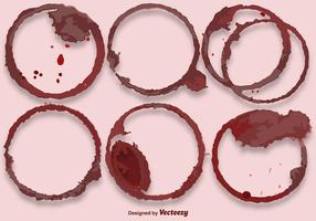 Vector Red Wine Stains