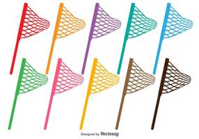 Fishing Net Vector Silhouettes