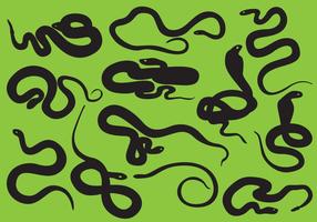 Snake Silhouettes vector