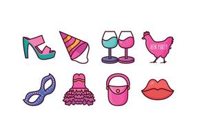 Free Hen Party Icons vector